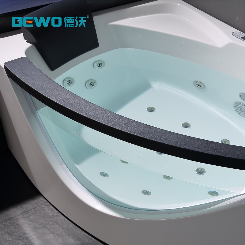 Угловая акриловая ванна SPA с гидромассажем и подсветкой