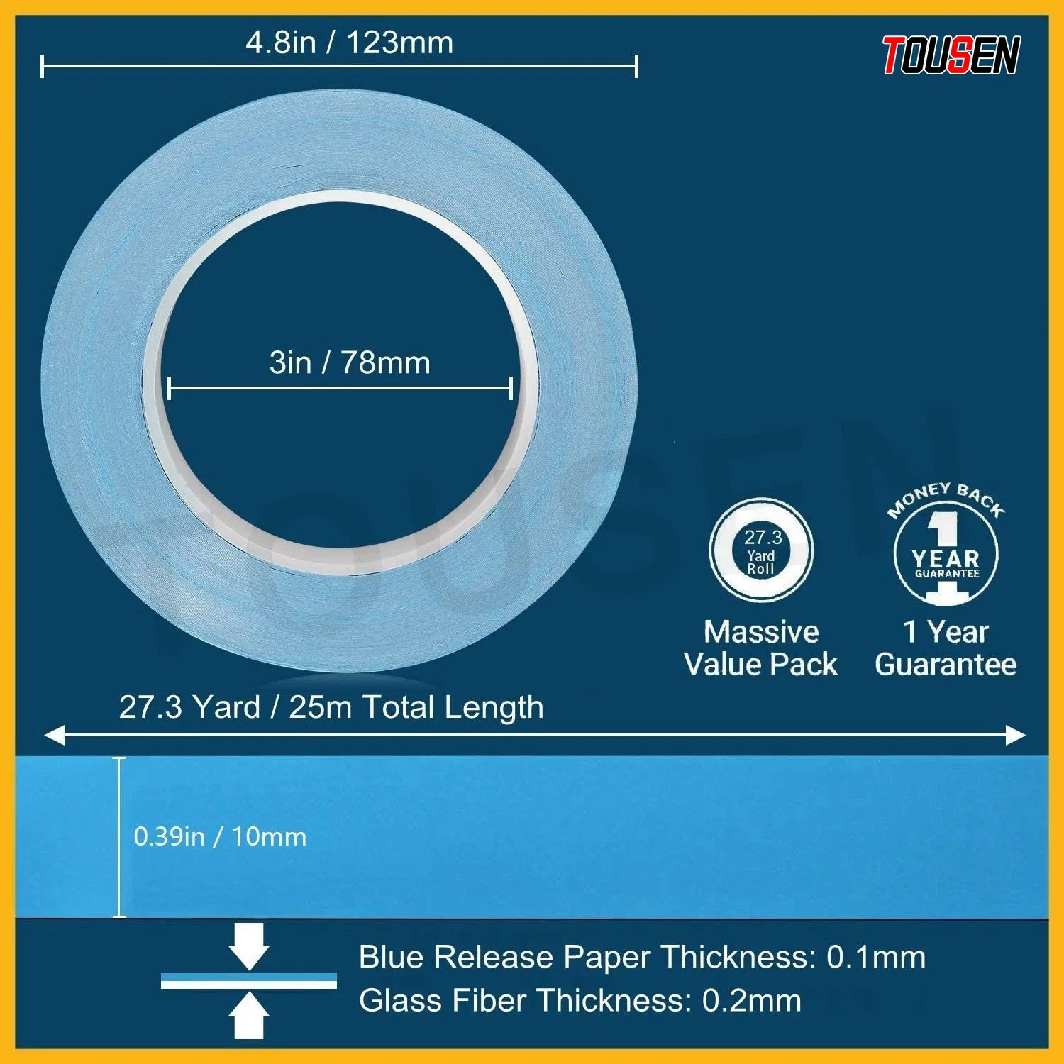 Thermal Conductive Adhesive Tape Heat Conductive Double Sided Tape for LED Bonding