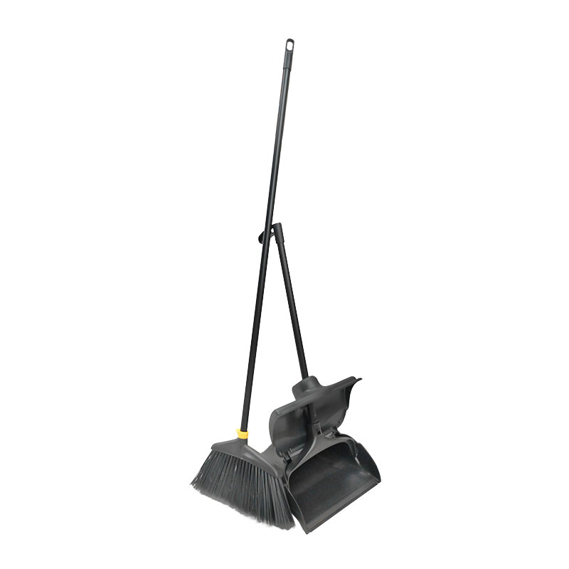 Commercial Cleaning Heavy Duty 14" Hard-Bristled Broom with 45" Iron Handle