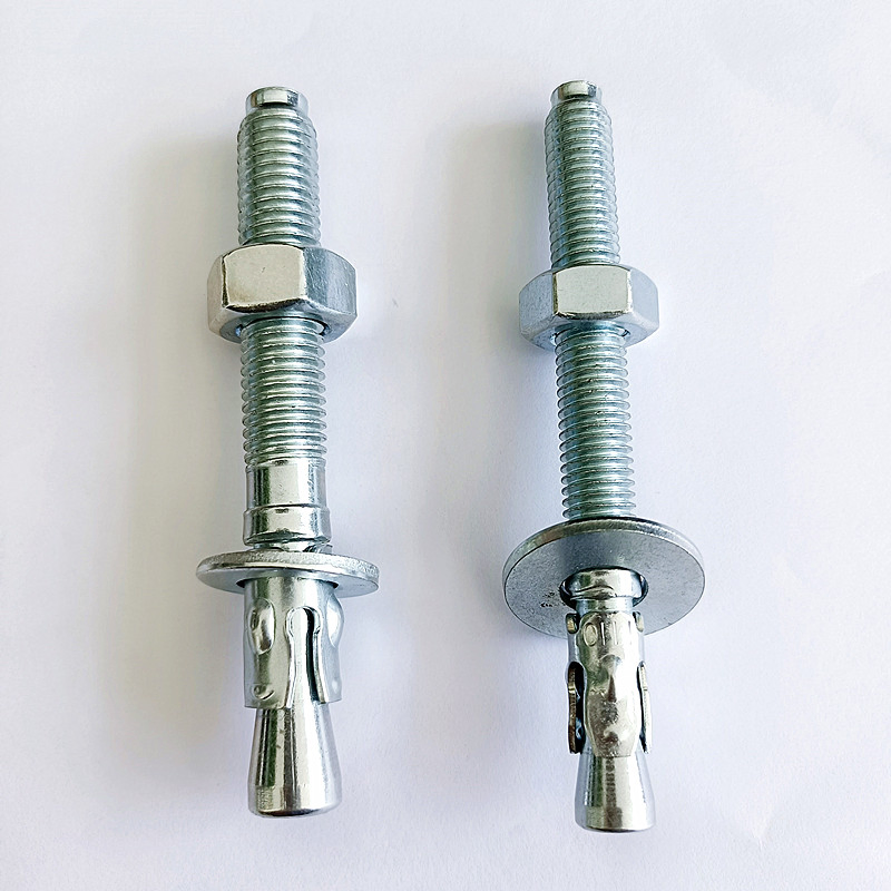 Wedge Anchor Throughbolt Expansion Concrete Fastener Carbon Mild Steel Stainless Full Threaded Bolt Nut Yzp