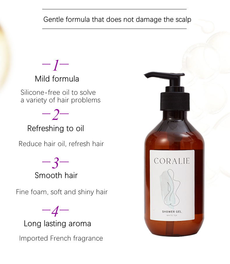 Custom Logo Luxury 300ml Big Bottle Hotel Bathroom Supplies Shower Gel Shampoo and Conditioner Kit