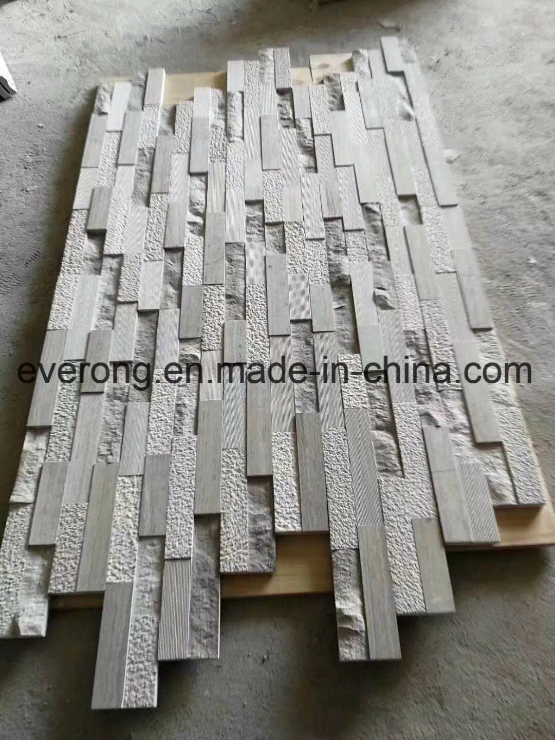 Modern Stlye White /Beige Marble Culture Stone for Feature Wall Cladding