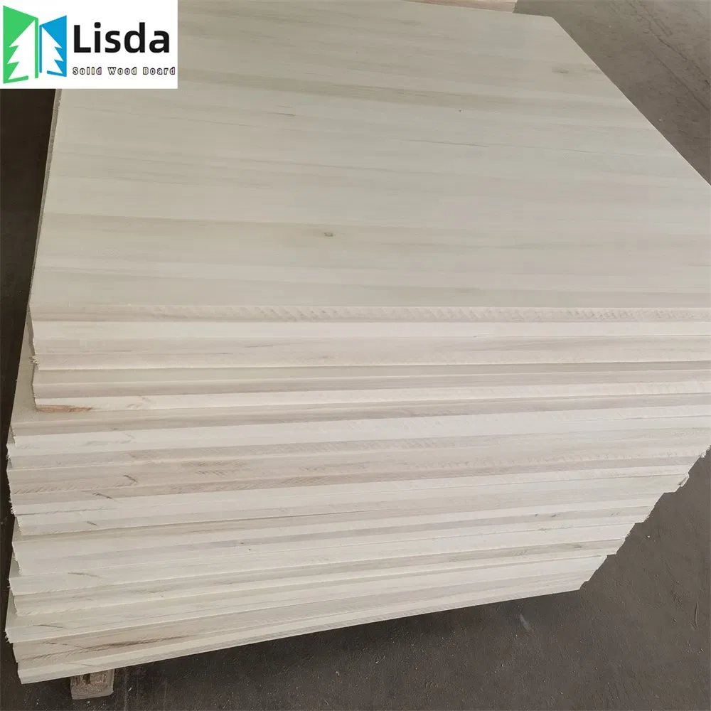 1220*2440mm Furniture Material Bleached Poplar Solid Wood Edge Glued Boards