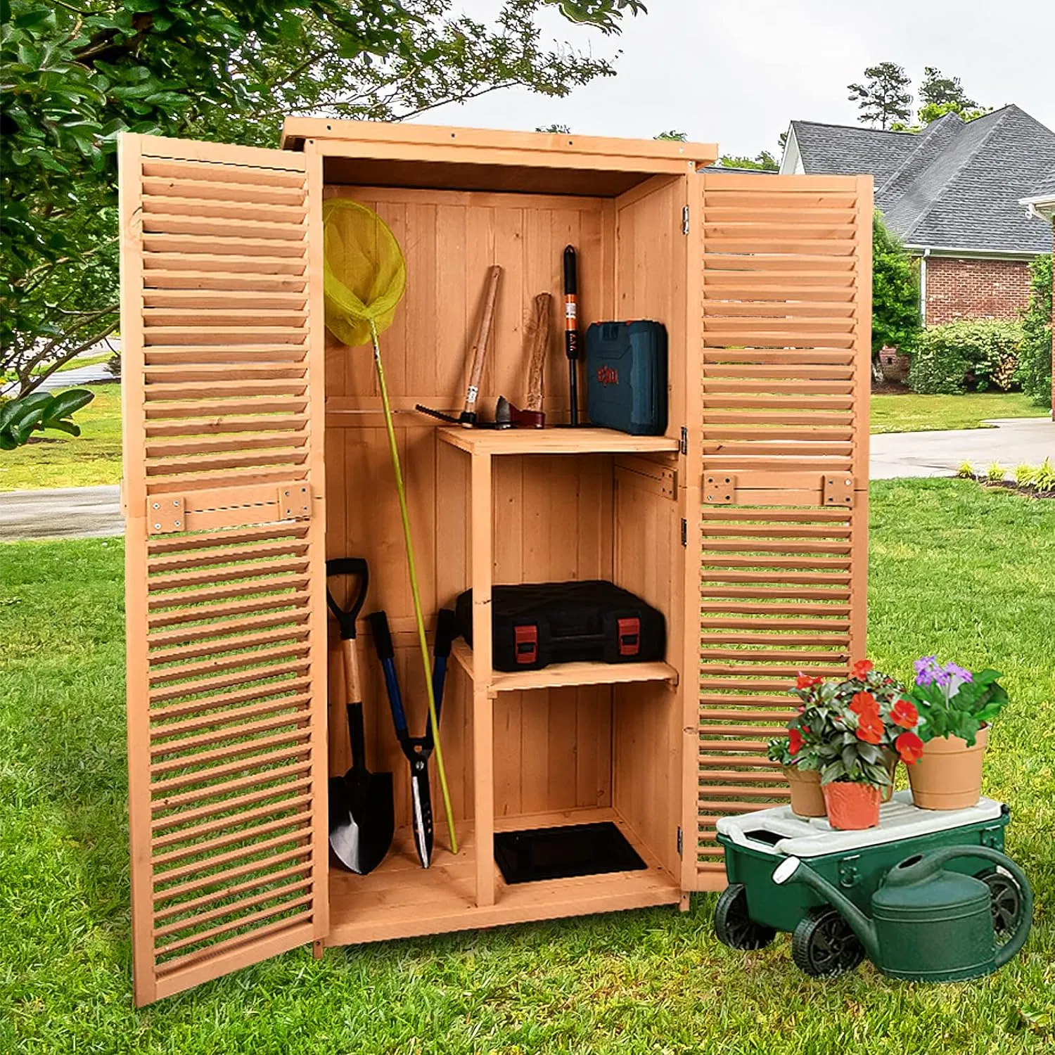Hot Selling Home Balcony Garden Outdoor Storage Cabinet Locker Storage Cabinet