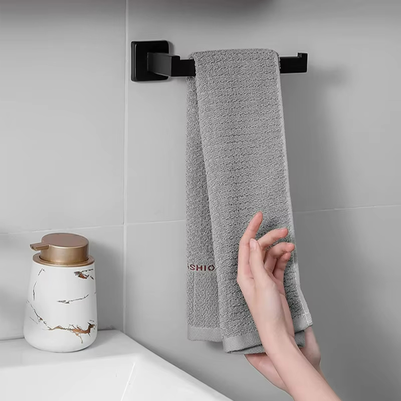 Полка для ванной из нержавеющей стали, матовый черный