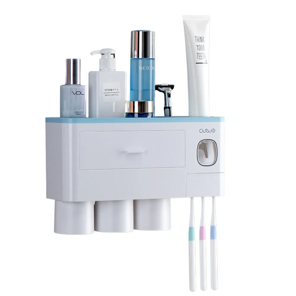 Automatic Toothpaste Dispenser with Cup Wall Mount Rack Bathroom Mi24436