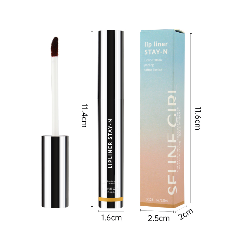Seline Girl 6 Colors Tattoo Peel-off Non-Stick Cup Lip Lipstick Lip Liner