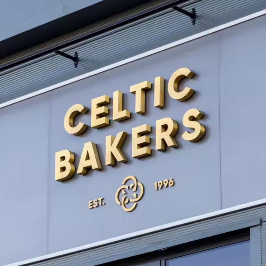 Custom Shop Front Metal Letters Outdoor Gold Stainless Steel Letter Sign