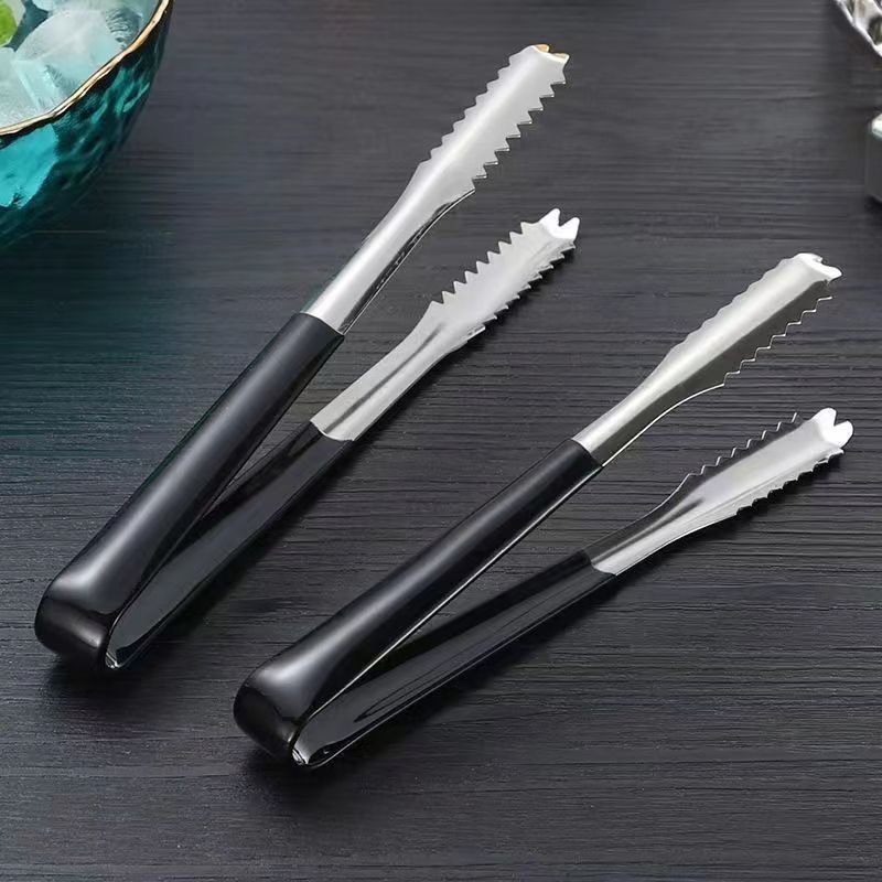 Colorful Creative Stainless Steel 304 Ice Clips Cat Paw Shaped Design Titanium Plated Sugar Tongs Food Clips
