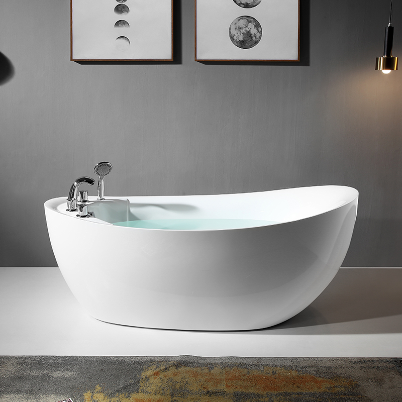 Hot Sale Good Design Acrylic Material Freestanding Corner Bathtub