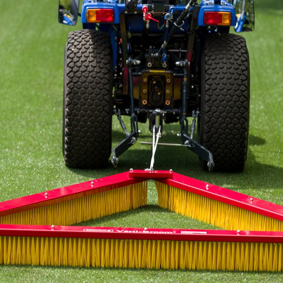 Artificial Turf Triangular Rake Brush Designed for Leveling Infill Lifting Turf Fibers