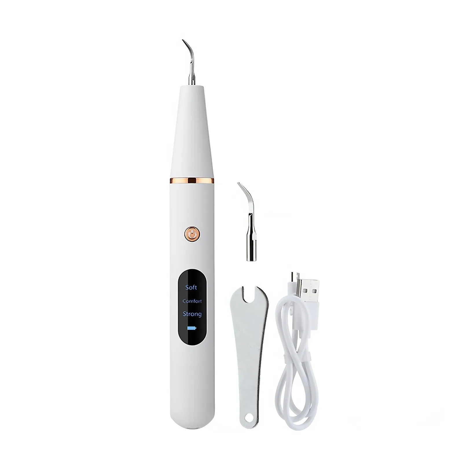 3 Modes Calculus Tartar Stain Remover Electric Ultrasonic Toothbrush