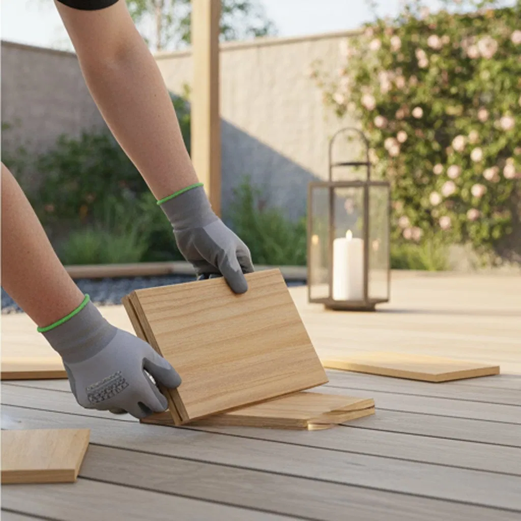 Premium Weatherproof Modified Pine Flooring for Garden, Poolside and Terrace