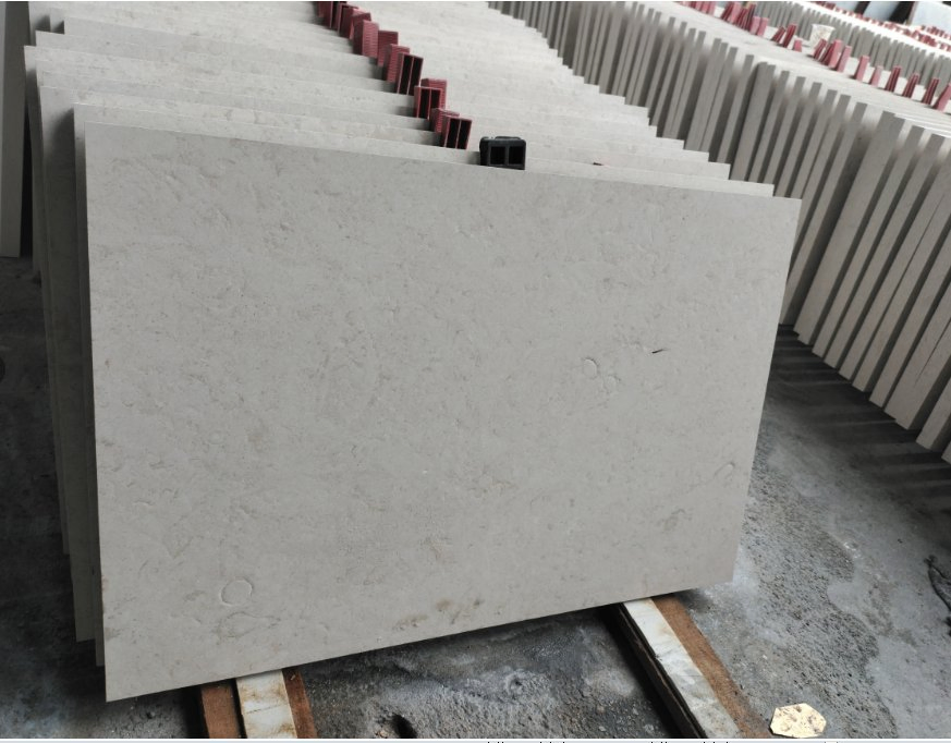 Natural Light Marble Stone Wall Tiles Limestone Price White Lime Stone