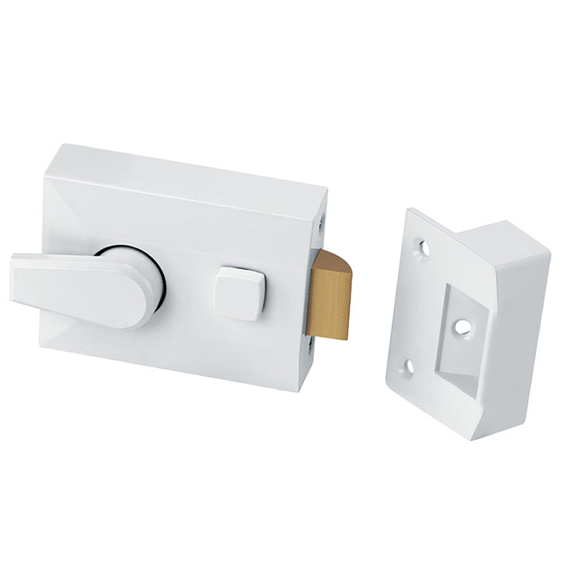 Hautine High Quality Zinc Alloy Rim Lock, White