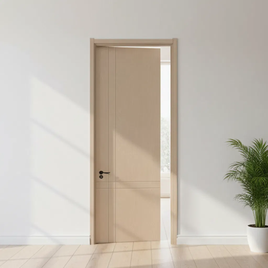 High Quality Wooden PVC Door PVC Coated Wood Door Interior Wooden Door Solid Door for House