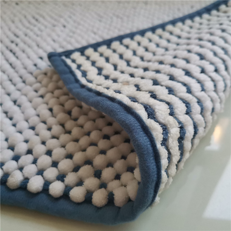 Hot Selling Polyester Material Cationic Chenille Bathroom Rugs