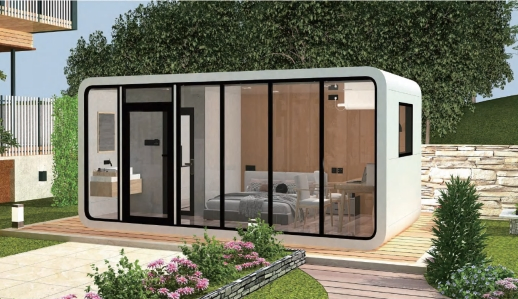 Prefabricated Apple Cabin Provides Good Service, Comfort, and a Beautiful Living Space.