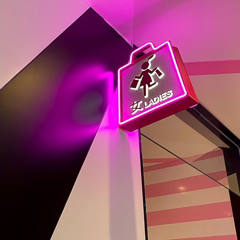 Toilet Electronic LED Guide Sign