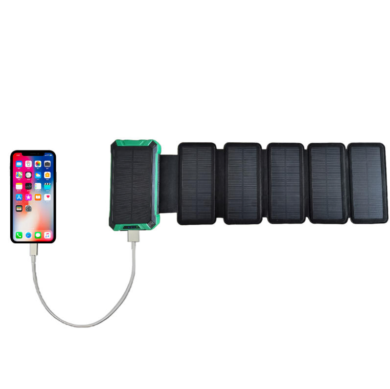 Портативный Power Bank с беспроводной и солнечной зарядкой 10000/20000 мАч
