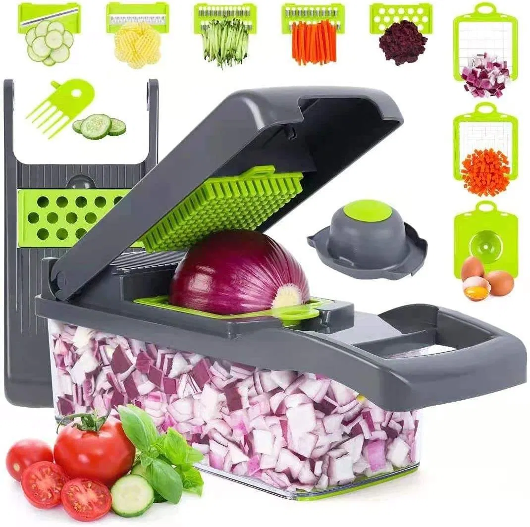 12-in-1 Manual Mandoline Kitchen Tool Set for Quick Veggie Slicing