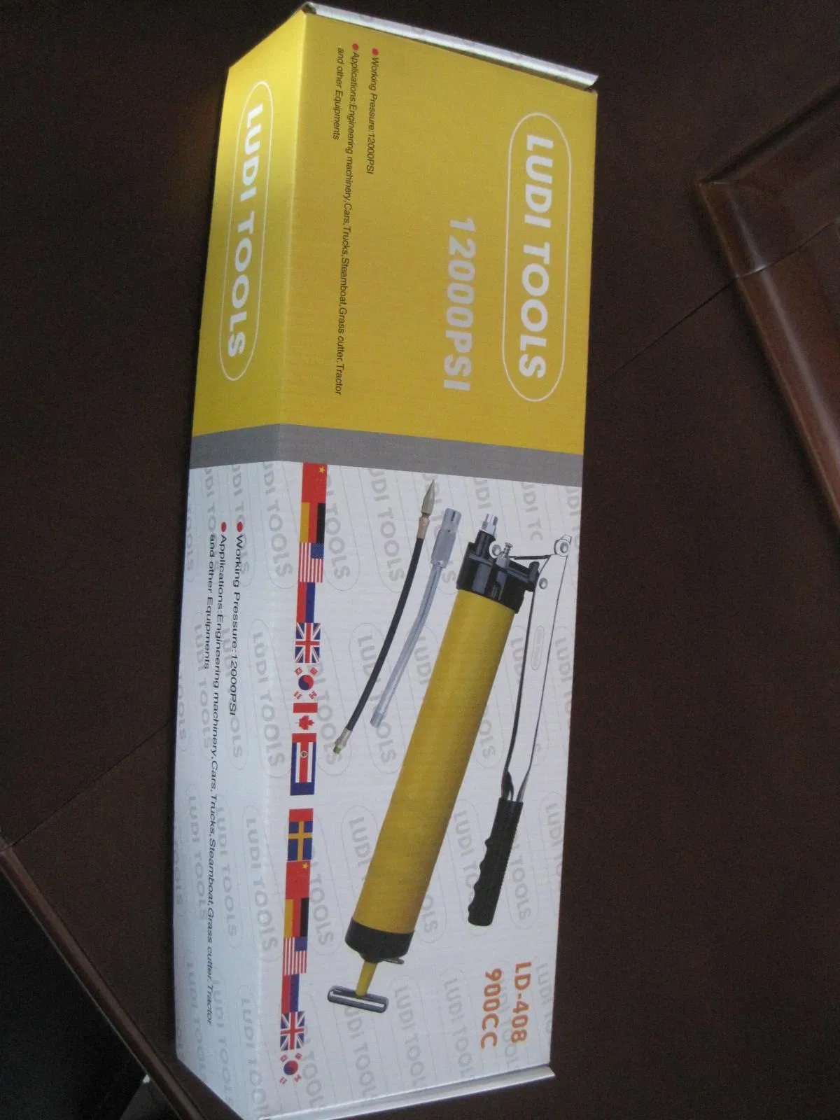 Ручная маслёнка 900cc, 10000psi, двойной поршень