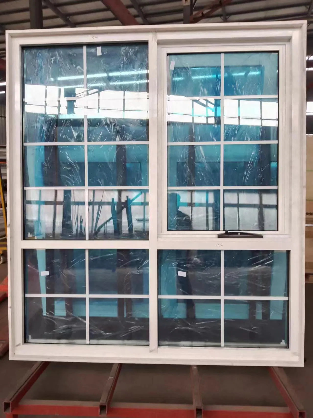 High Quality Australia Standards White Color Aluminium Window with Timber Reveals