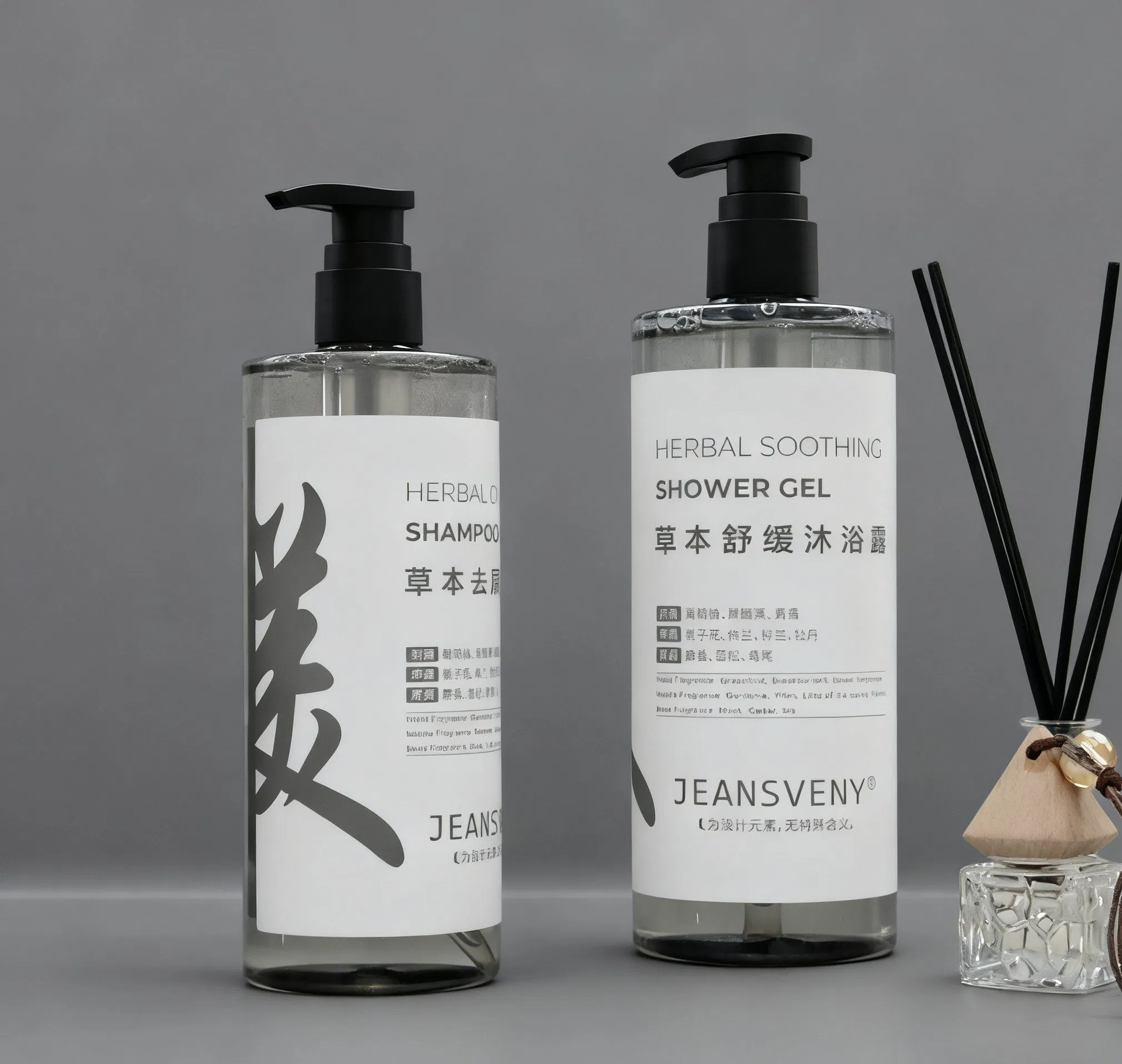 Customizable 300ml Classic Hotel Amenities Shampoo Shower Gel Hair Conditioner