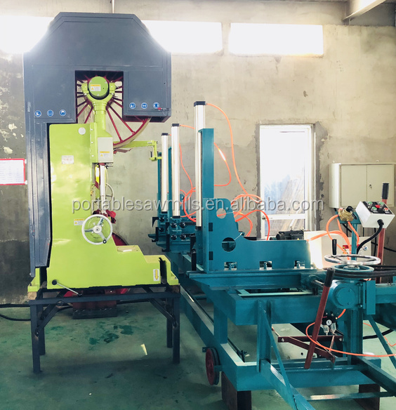 Ленточная пила по дереву вертикальная со шкивами