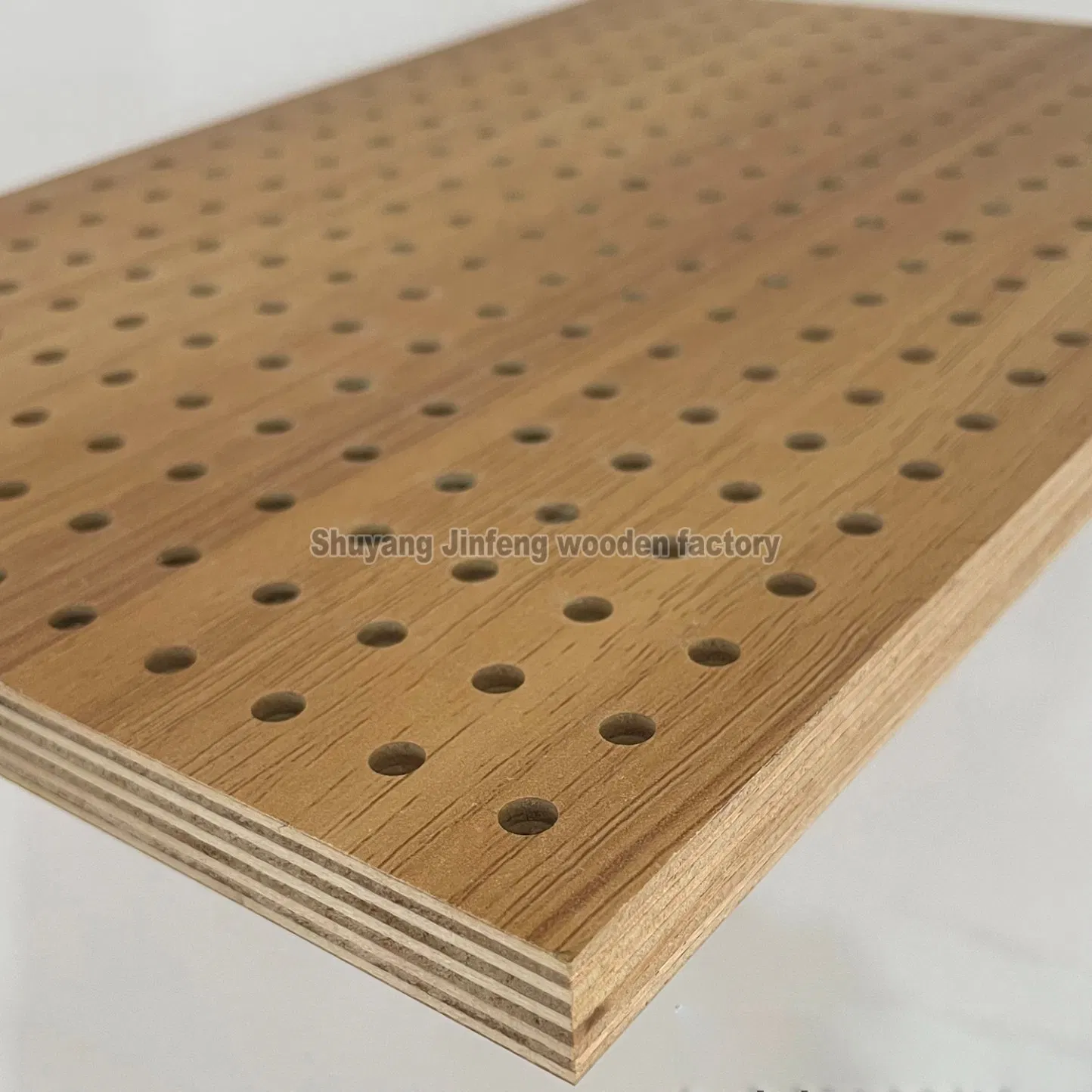 Noise Absorbing Material Soundproof Board Wooden Perforated Acoustic Panel