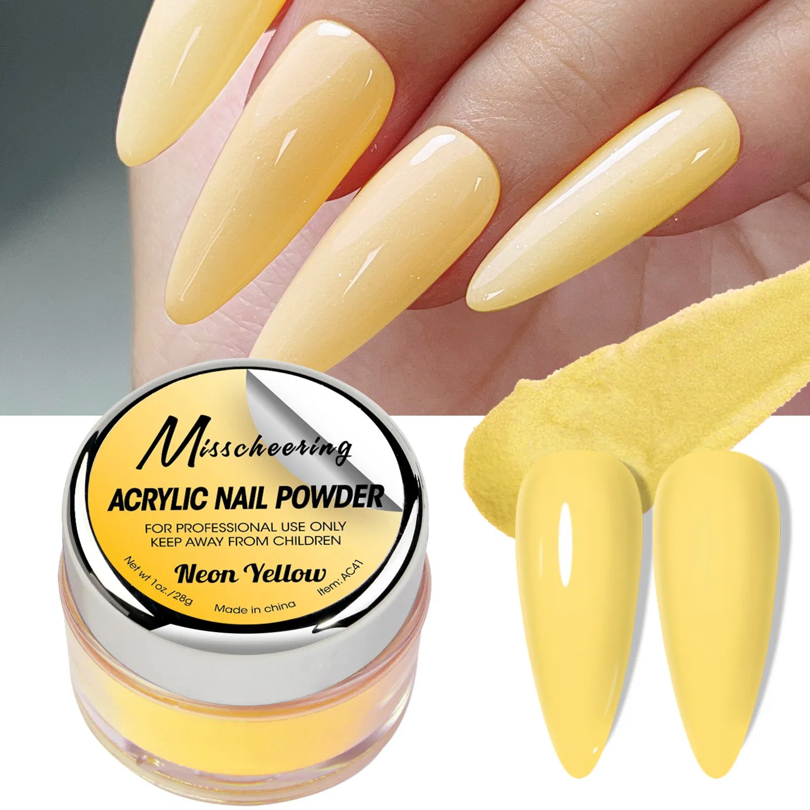 Cross-Border Nail Art Acrylic Crystal Powder Acrylic Extended Carving Infiltration Nail Powder 30g Bottle Wholesale