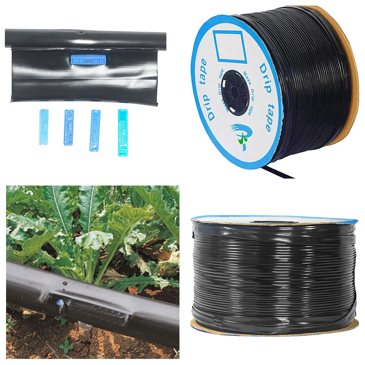 16mm Agriculture Greenhouse Drip Pipe Flat Emitter Drip Tape
