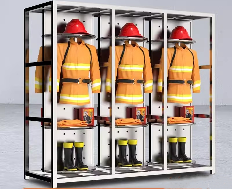 Противопожарный шкаф-гардероб из нержавеющей стали, вращающийся