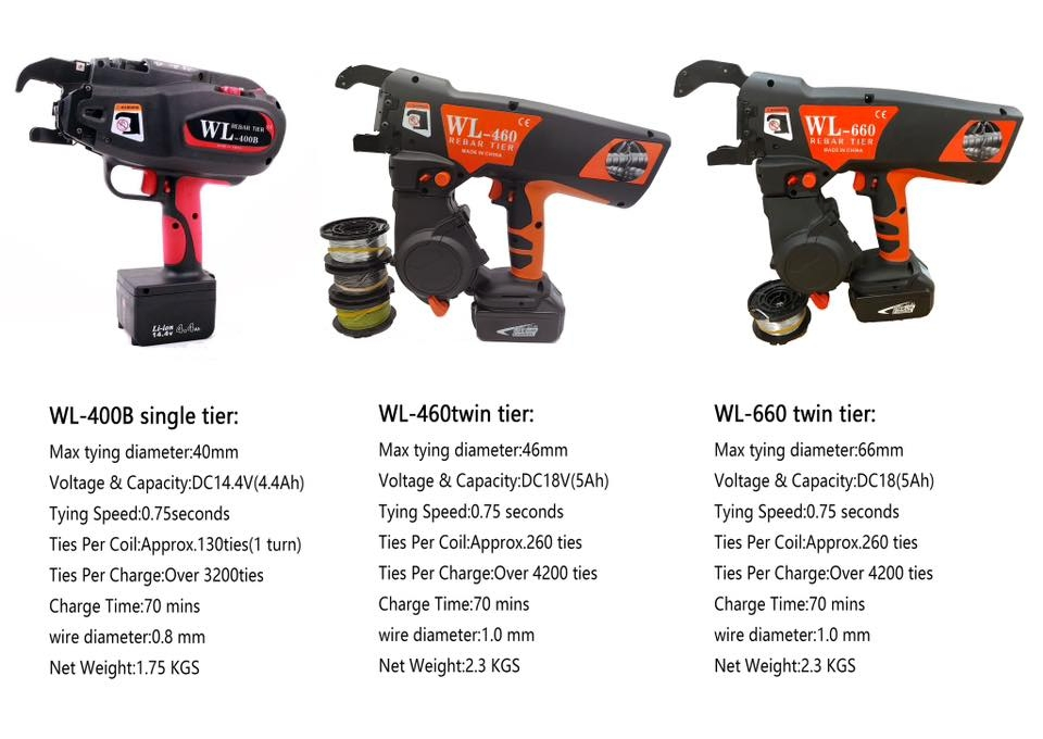 Wl-660 Twintier Rebar Tier Rebar Binder Tying Machine