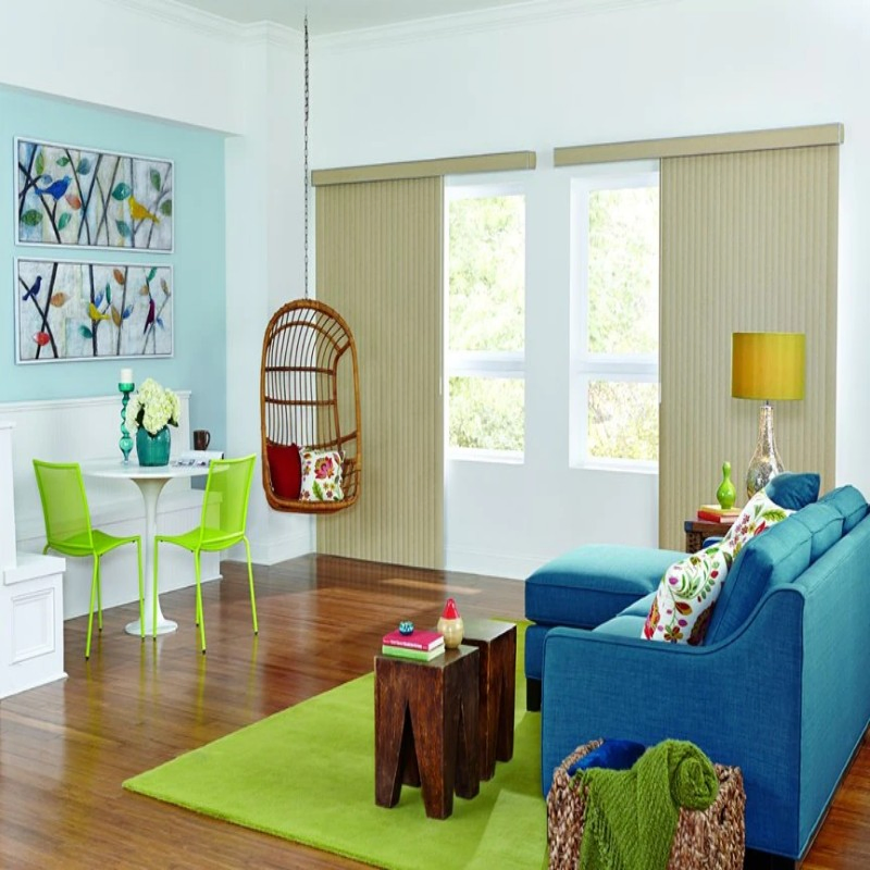 3.5 Inch Vinyl PVC Vertical Blinds for Door Deco