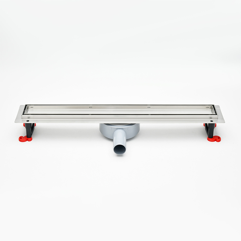 Sanipro New European 304 Stainless Steel Tile Insert Hidden Shower Drain 360 Degree Rotation Outlet Bathroom Linear Floor Drains
