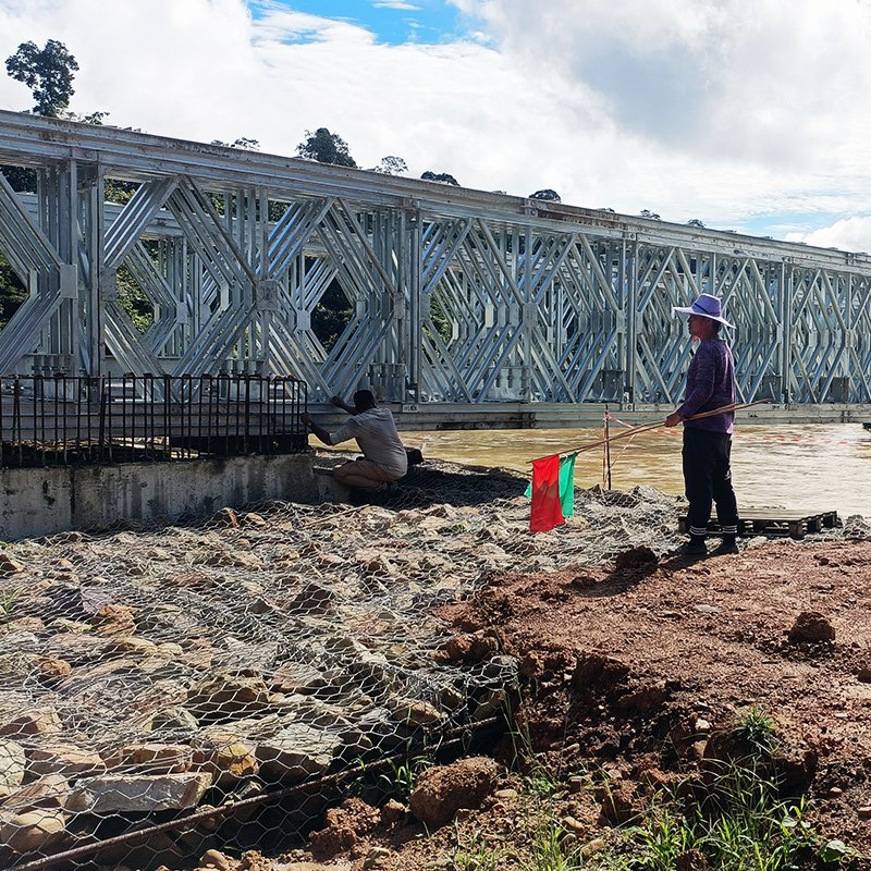 Durable Long Truss Bridge for Easy Trail Installation and Use