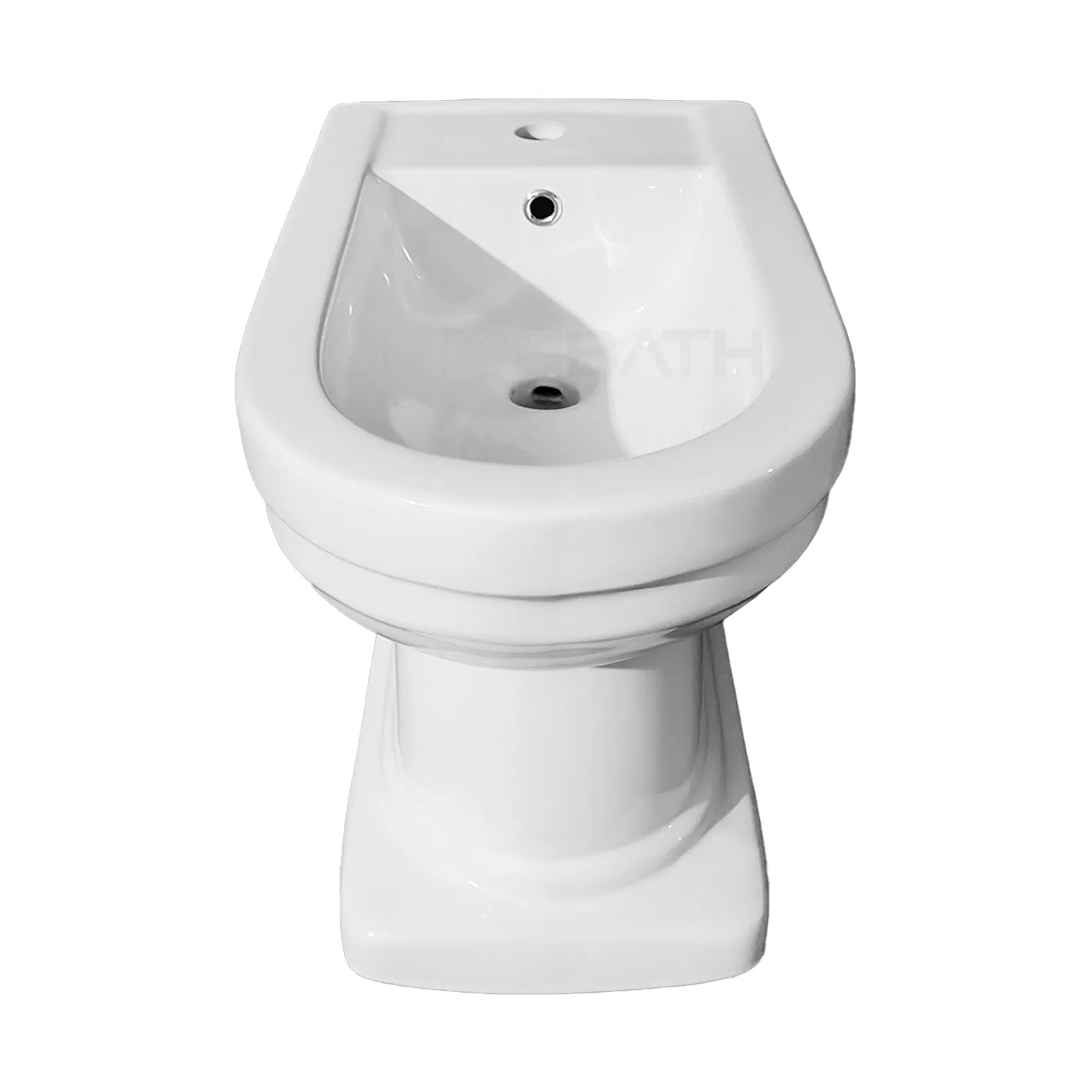 Ortonbath Vintage Style Floor Mounted Toilette Bidet Freestanding Bidet One Piece Ceramic Wc Toilet Bidet Special Care Toilet Bidet with 1 Tap Holes