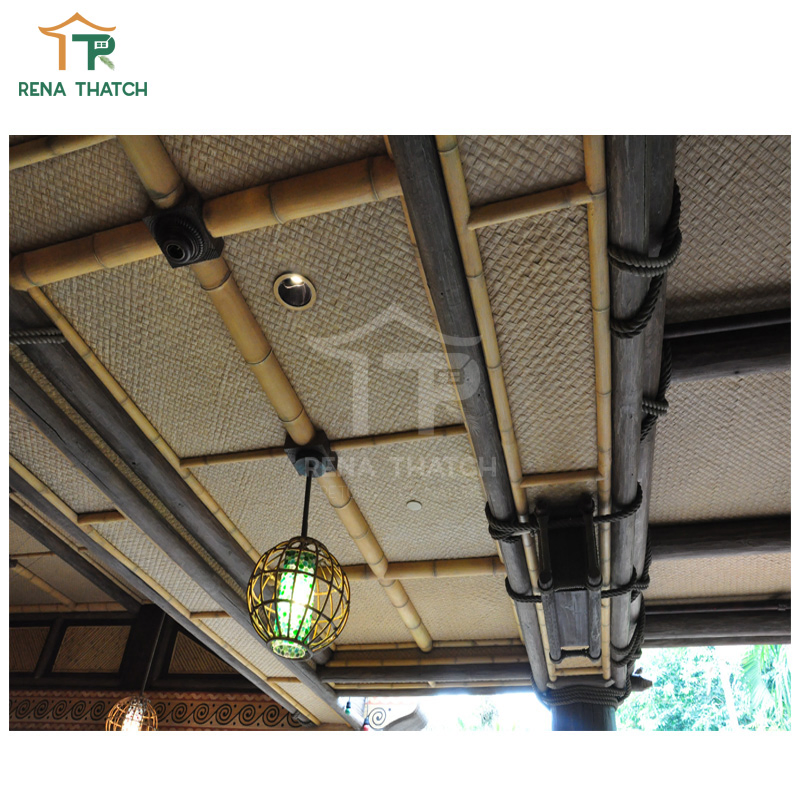 UV Protected Synthetic Grass Mat Plastic Grass Knitting Mat Ceiling Rattan Weave Sheet