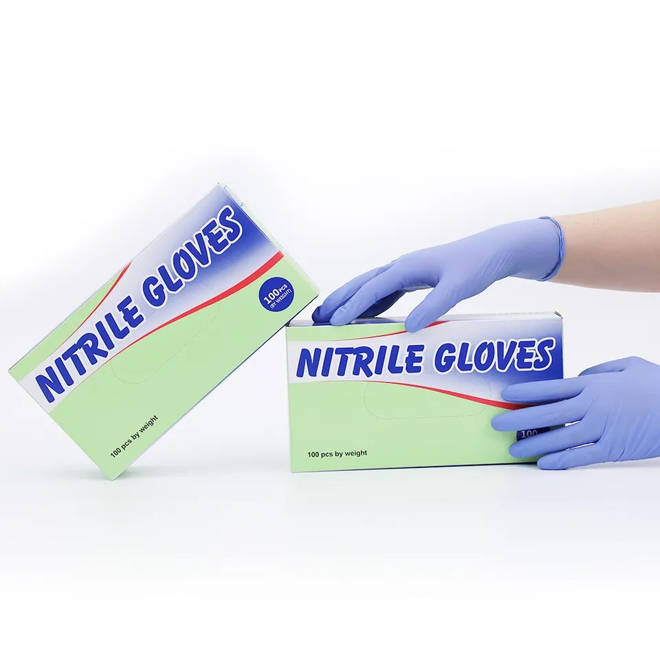 Medical Supply Disposable Nitrile Gloves with Factory Price