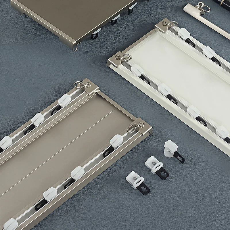 Vikson Curtain Tracks Aluminium Alloy Double Thickened Bracket Double Curain Track