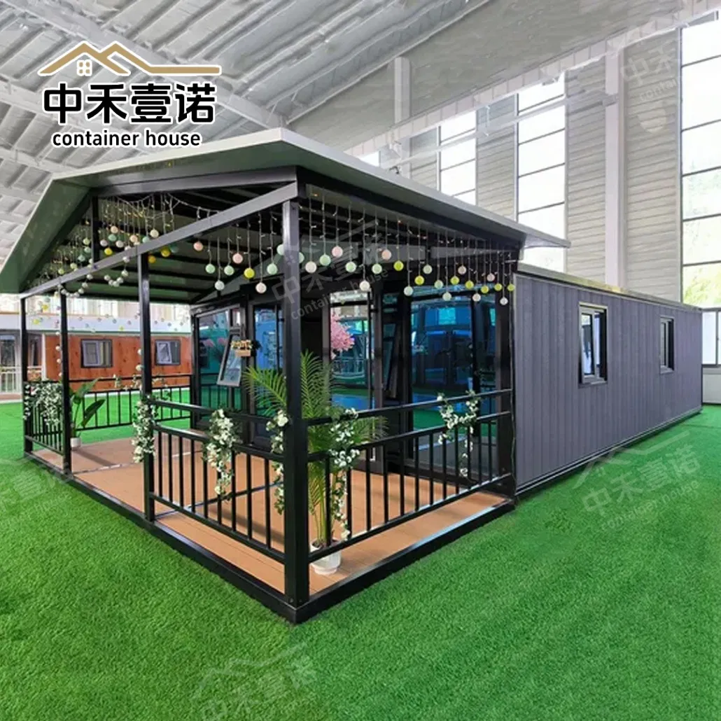 Sustainable Foldable Container House for Portable Toilet with Track Doors