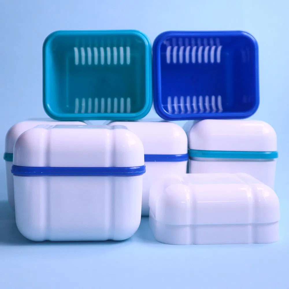 Colorful PP Denture Storage Box for Personal Hygiene