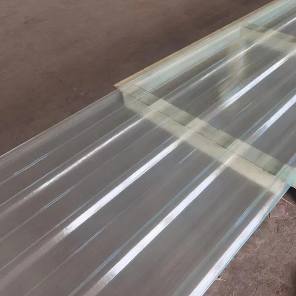 Calamina Corrugada De Fibra De Vidrio FRP Corrugated Roofing Sheet