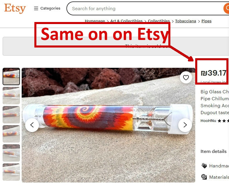 Tie Dye Glass One Hitter Pipe Dugout Taster Glass Chillum