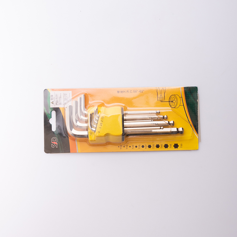 Packaged 9 PCS Torx Ball End Hex Key Wrench Set