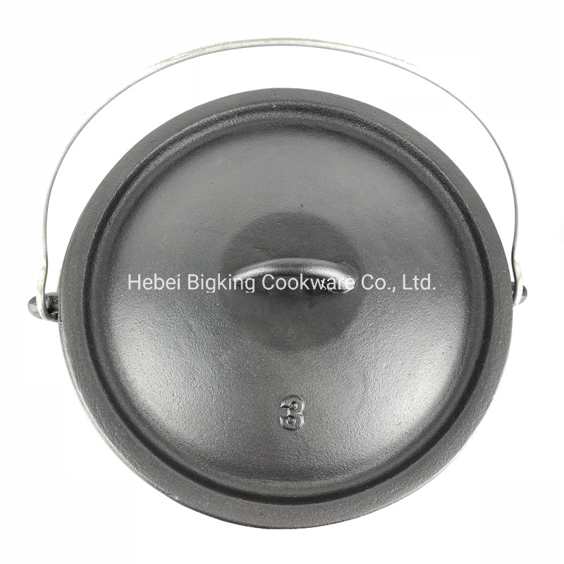 Cast Iron Mini Soup Pot/Camping Cast Iron Fondue Pot/Cast Iron Potjie Pot