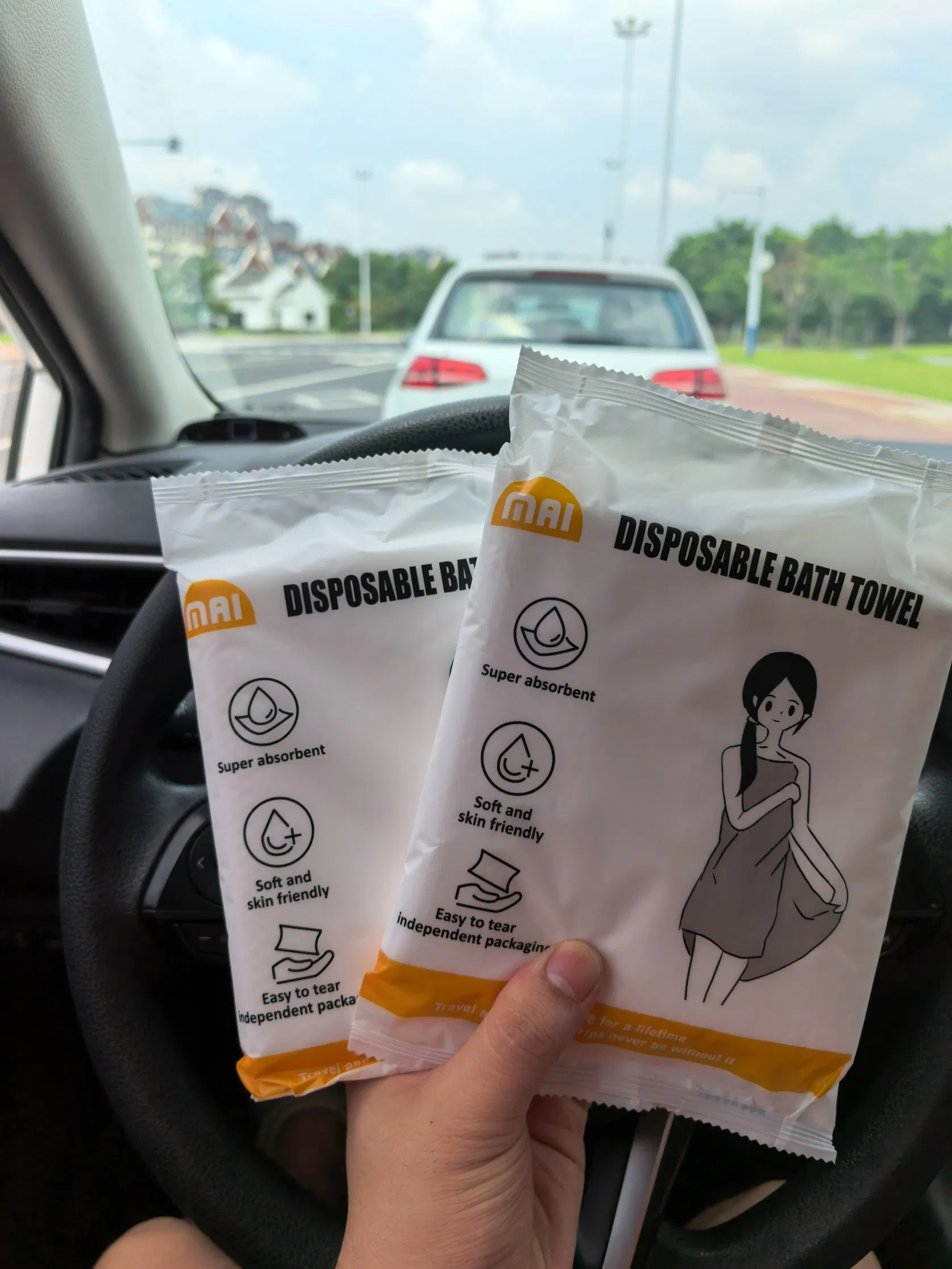 Portable Disposable Cleaning Multifunctional Body Hair/ Face/Body Bath Dry Towel for Beauty Salon/SPA/ Beach/Sauna/Travel/ Gym