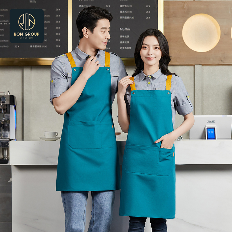Stylish Restaurant Cooking Apron for Professional Chefs and Home Cooks