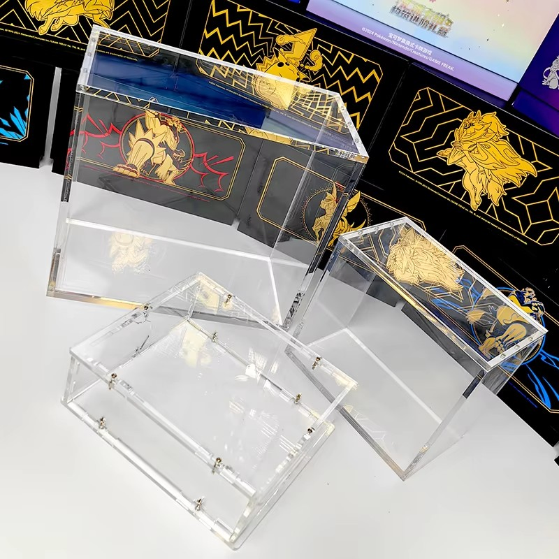 Factory UV Resistant Booster Box Acrylic Case for Pokemon Storage